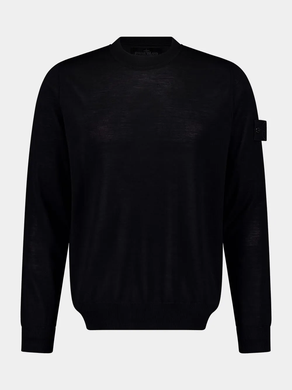 Black RWS Wool Crewneck Jumper sold by Fashion Clinic product image thumbnail 2