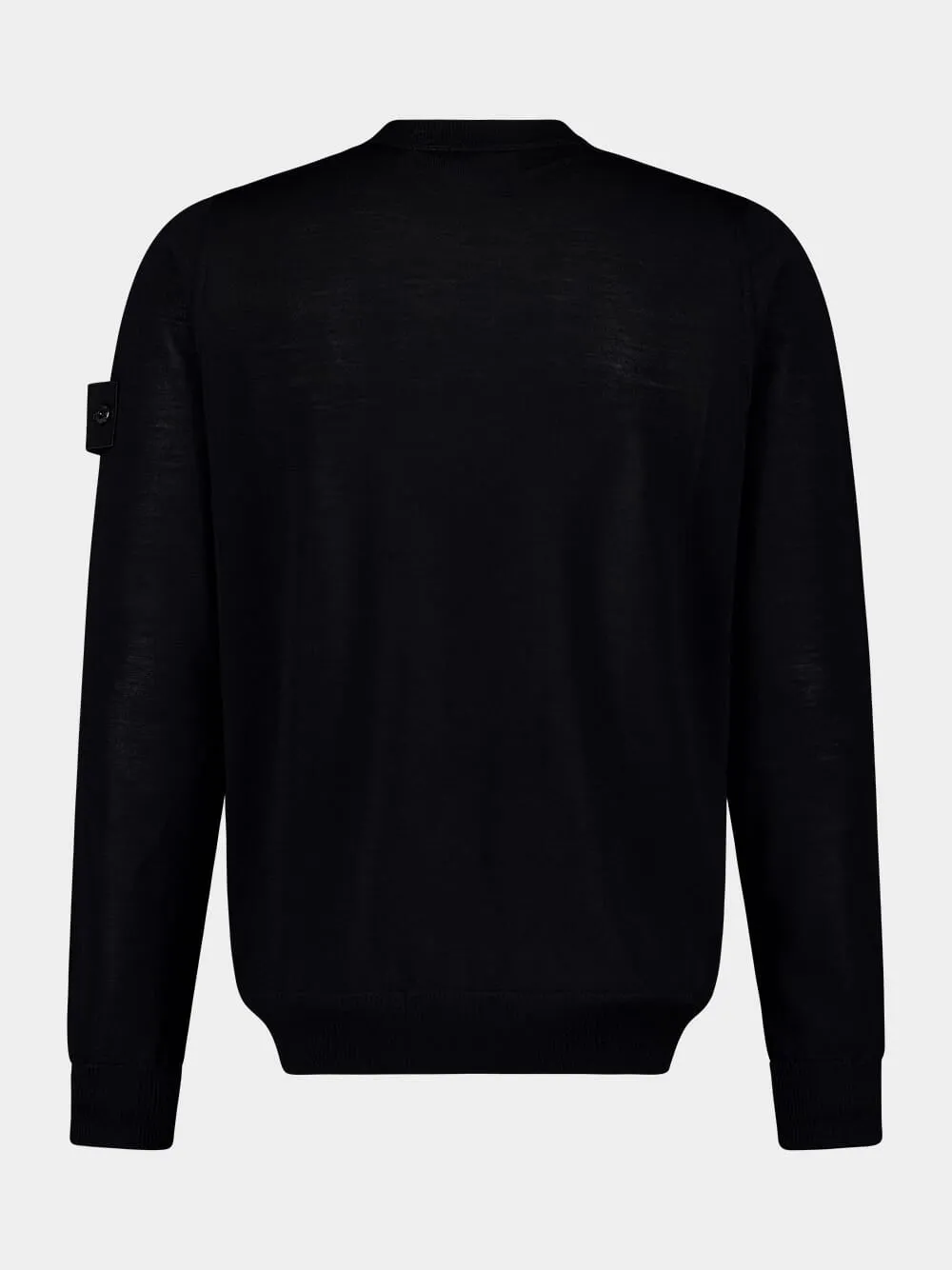 Black RWS Wool Crewneck Jumper sold by Fashion Clinic product image thumbnail 4