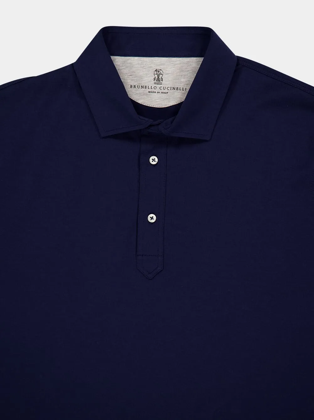 Indigo Blue Faux-Layer Polo sold by Fashion Clinic product image thumbnail 3