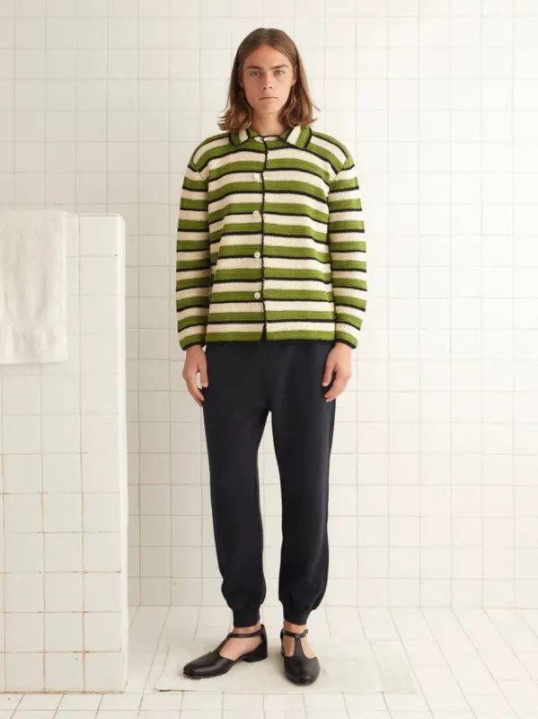 Striped Weedy Crochet Shirt sold by Fashion Clinic