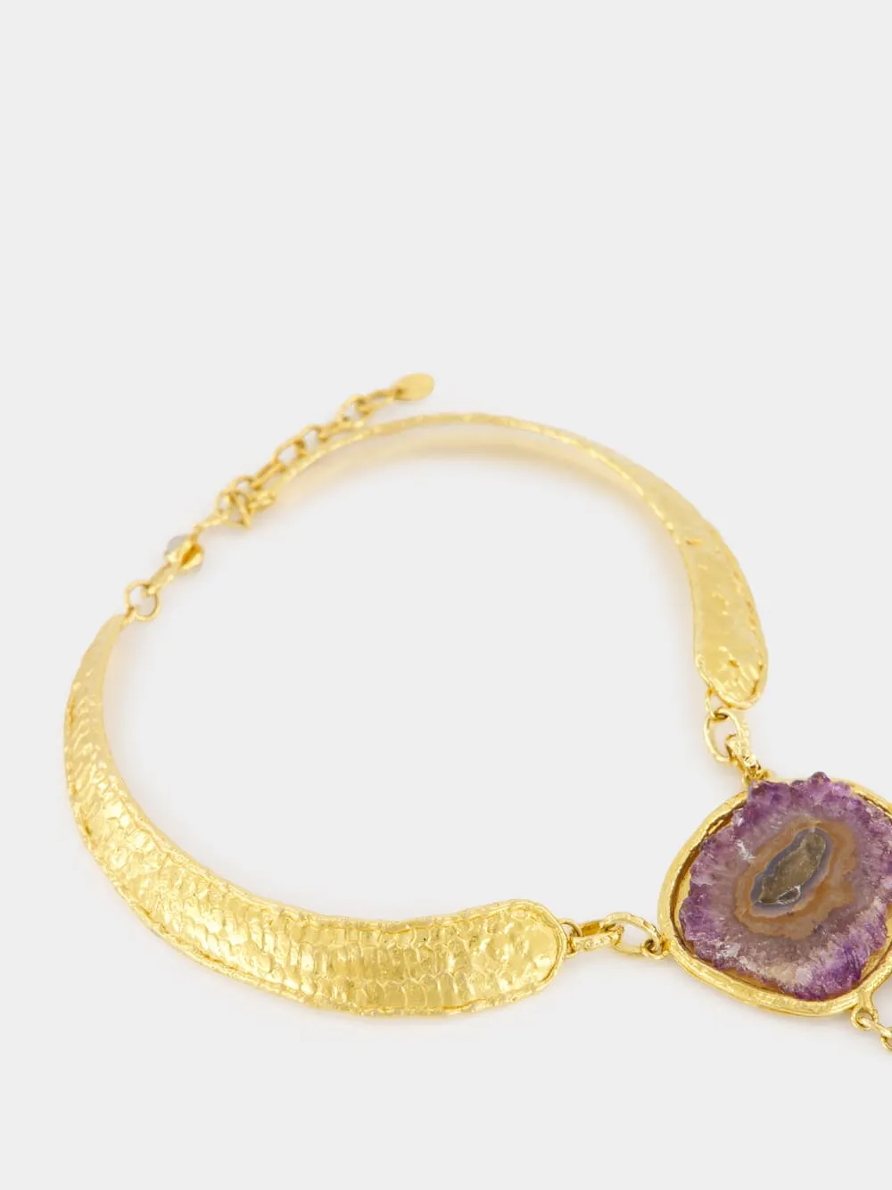 Stones Gold Necklace Pendant sold by Fashion Clinic product image thumbnail 3