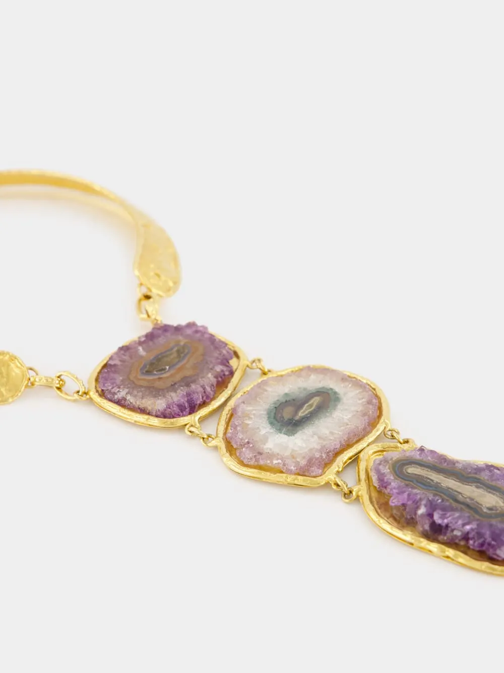 Stones Gold Necklace Pendant sold by Fashion Clinic product image thumbnail 2