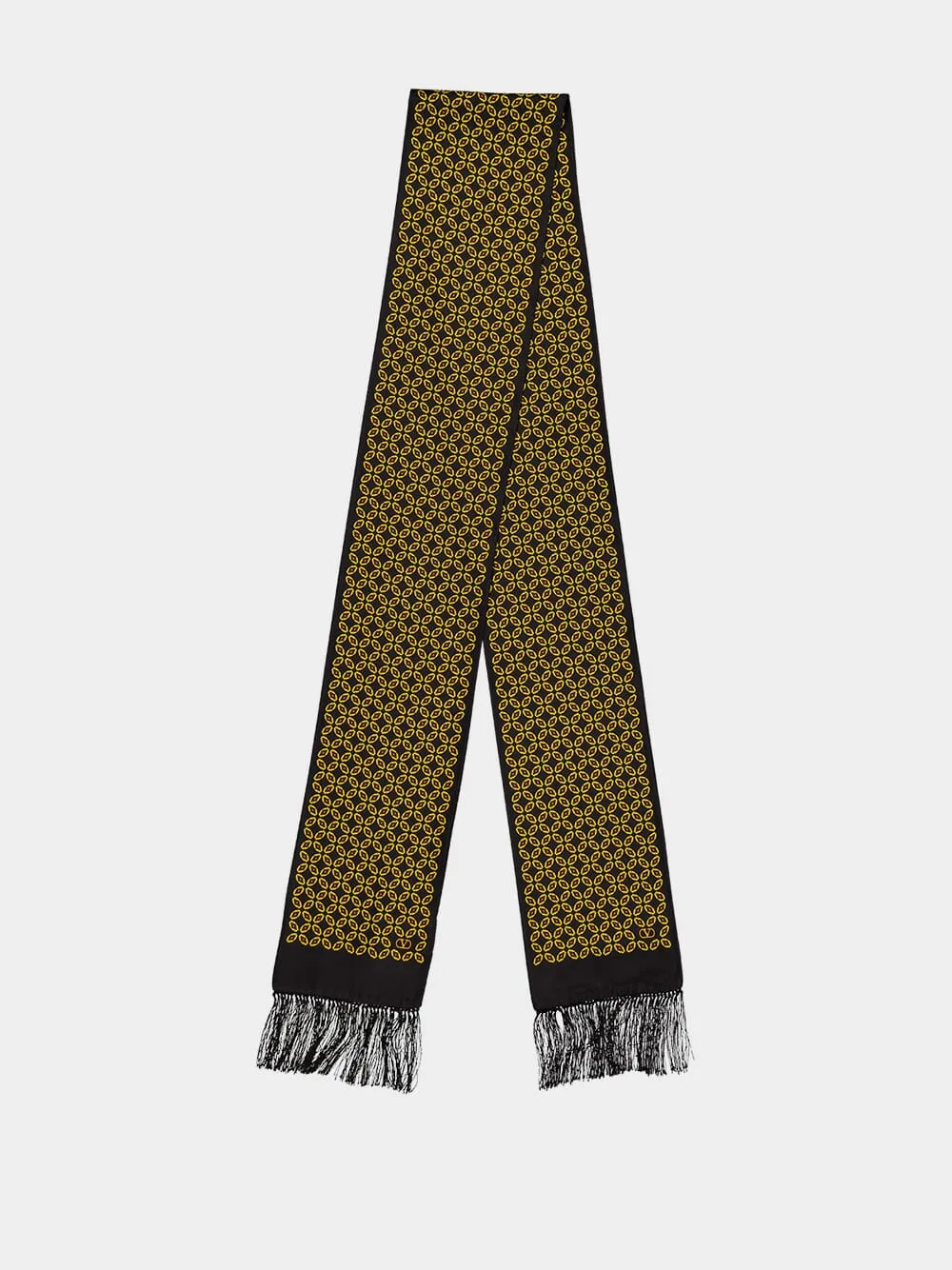 Silk Scarf with Fringe Detail sold by Fashion Clinic