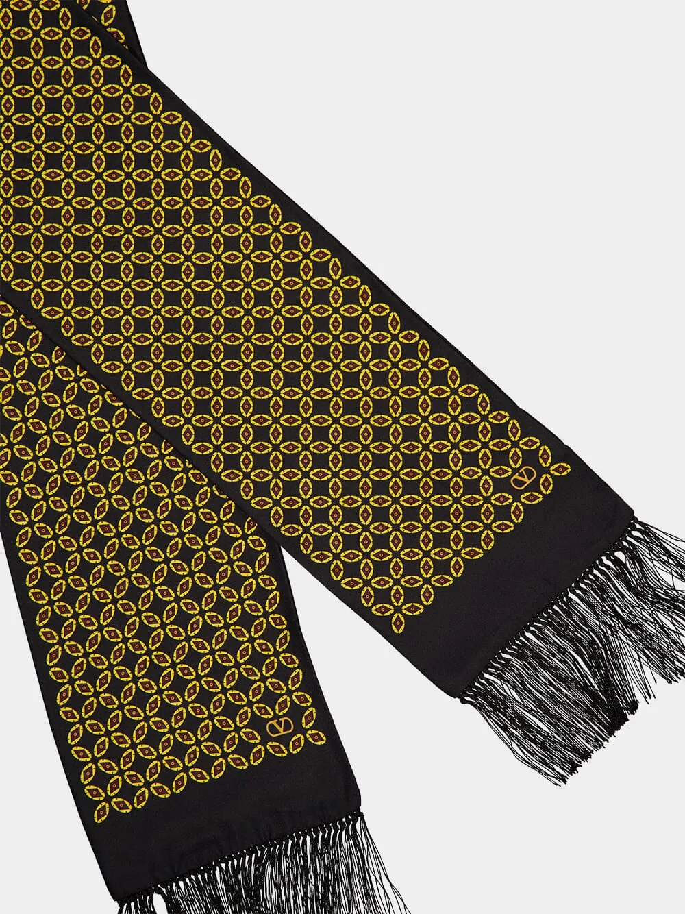 Silk Scarf with Fringe Detail sold by Fashion Clinic product image thumbnail 2