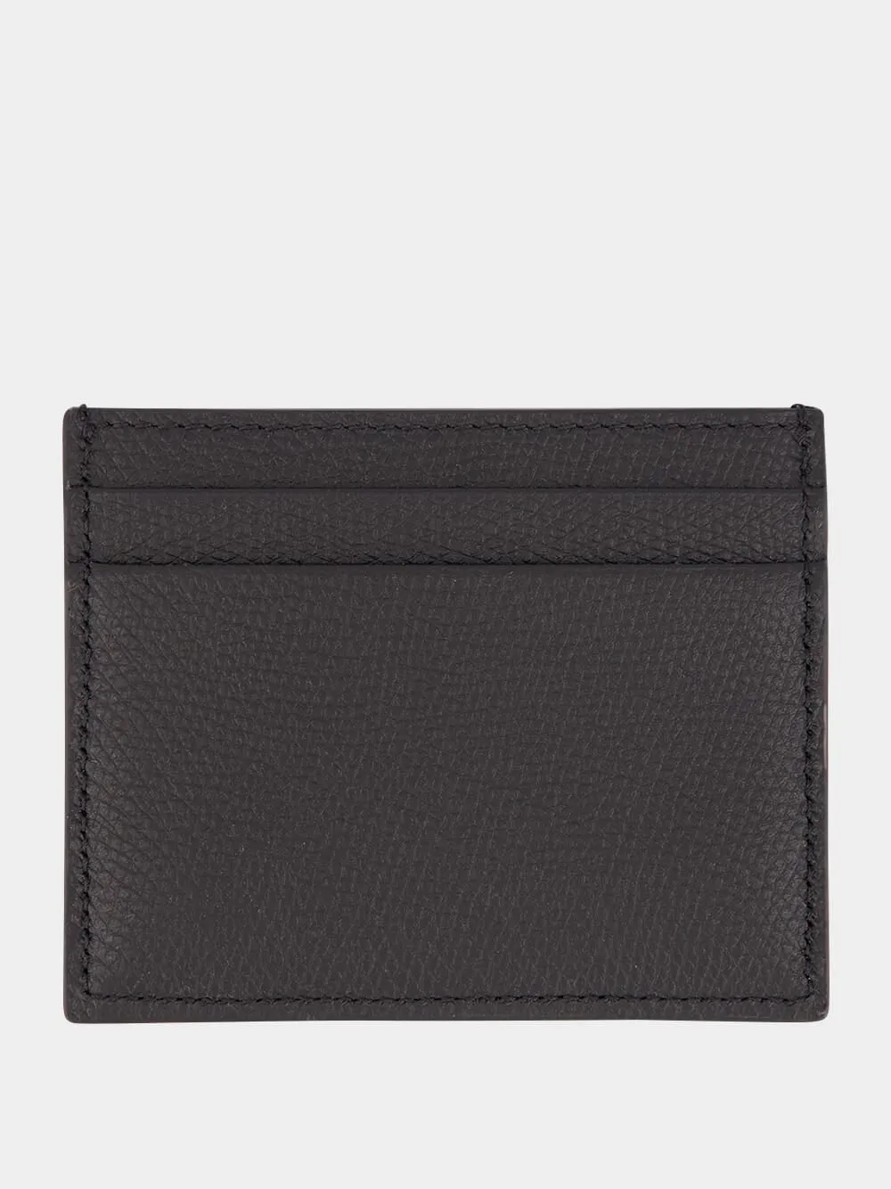 Black Calfskin Cardholder with VLogo sold by Fashion Clinic product image thumbnail 2