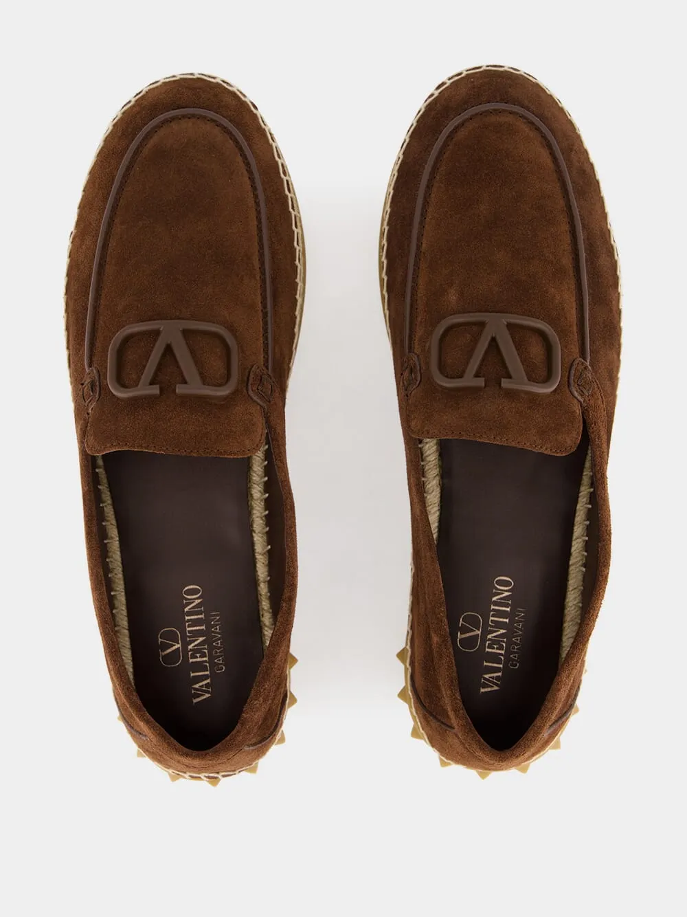 Fondant Brown Leisure Flows Espadrilles in Leather sold by Fashion Clinic product image thumbnail 4