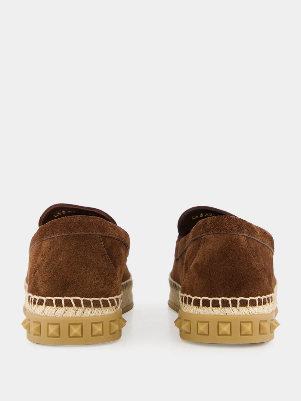 Fondant Brown Leisure Flows Espadrilles in Leather sold by Fashion Clinic product image thumbnail 5