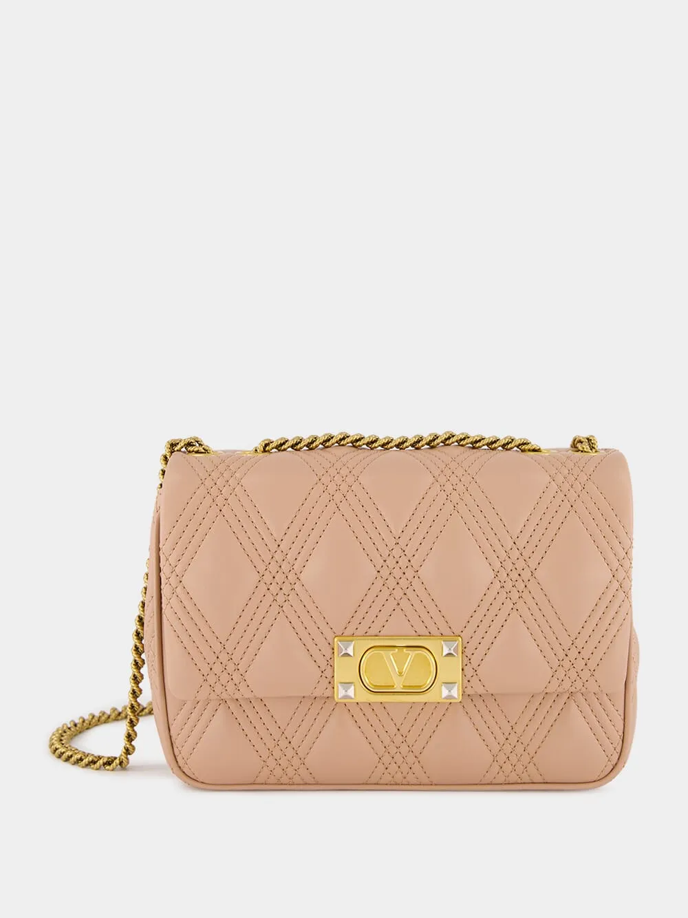 Beige Quilted Nappa Leather Shoulder Bag sold by Fashion Clinic product image thumbnail 2