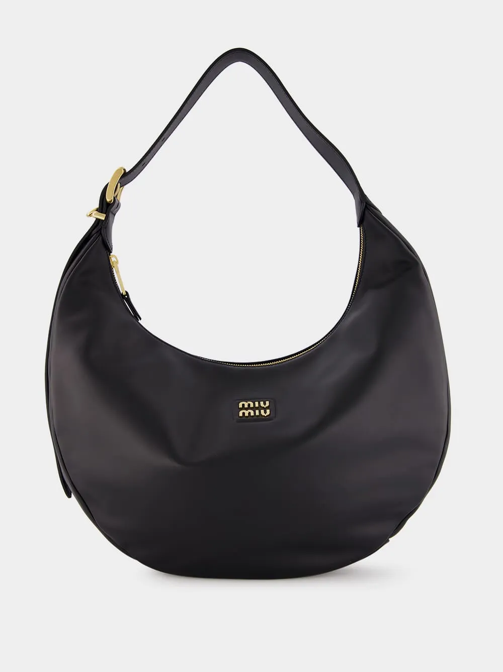Black Leather Hobo Bag sold by Fashion Clinic