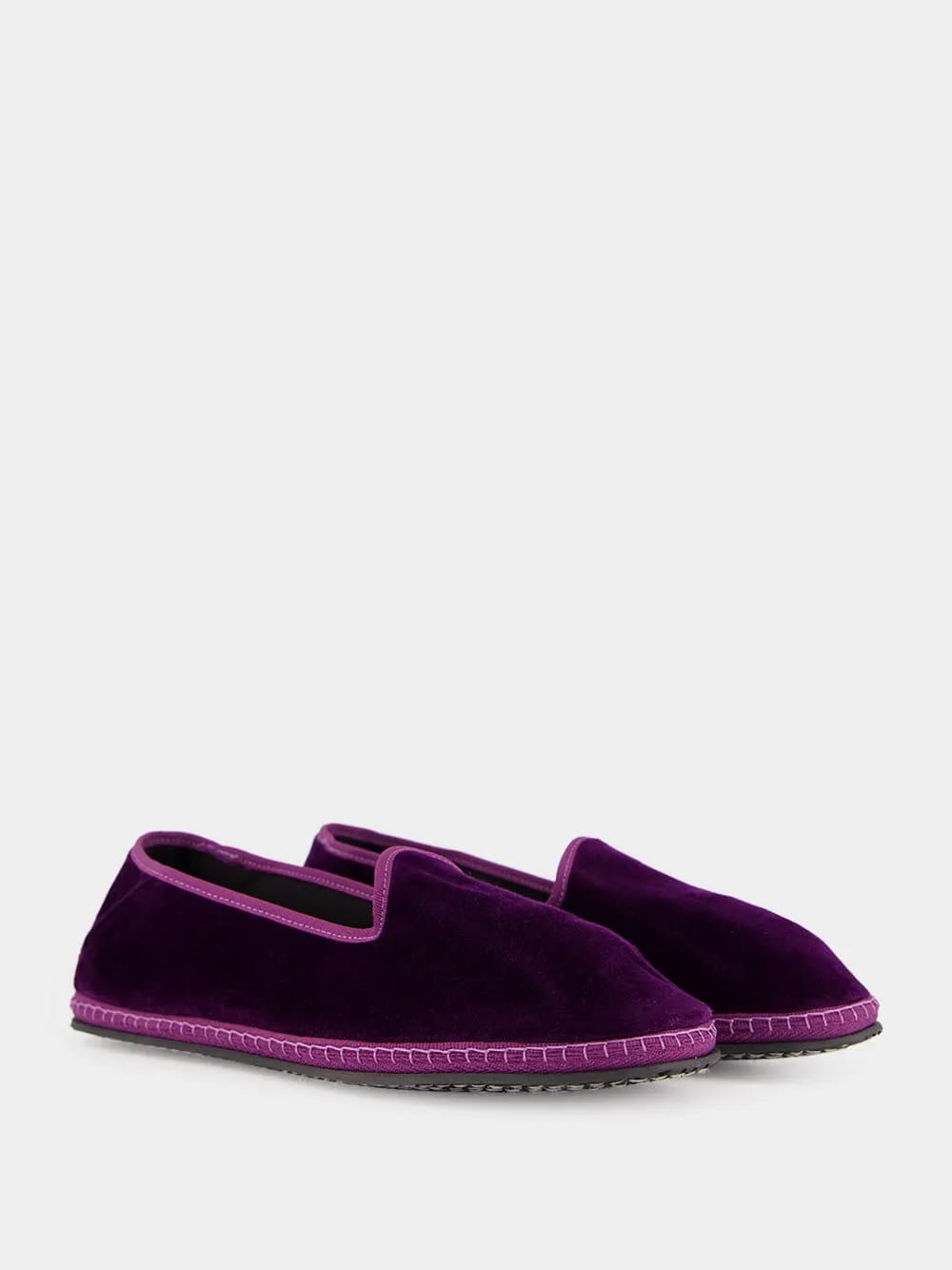 Purple Velvet Furlane Modigliani Slippers sold by Fashion Clinic product image thumbnail 3