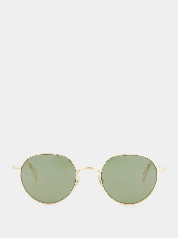 Khaki Gold Cambronne Sunglasses sold by Fashion Clinic