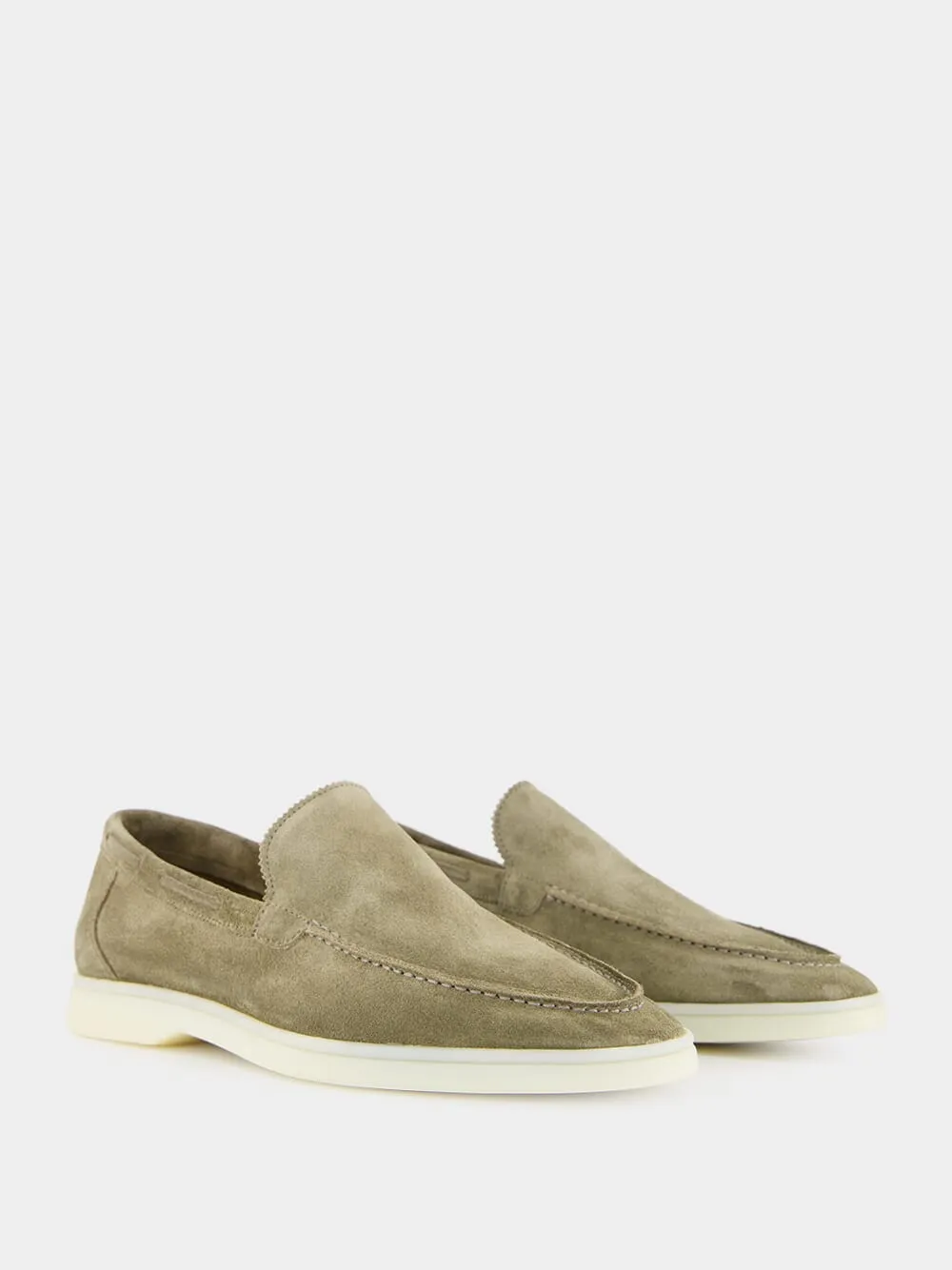 Pistachio Suede Yacht Loafers sold by Fashion Clinic product image thumbnail 3