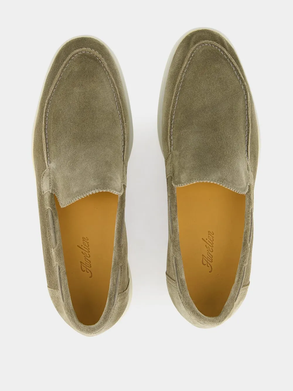 Pistachio Suede Yacht Loafers sold by Fashion Clinic product image thumbnail 4