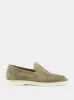 Pistachio Suede Yacht Loafers sold by Fashion Clinic