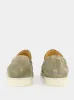Pistachio Suede Yacht Loafers sold by Fashion Clinic