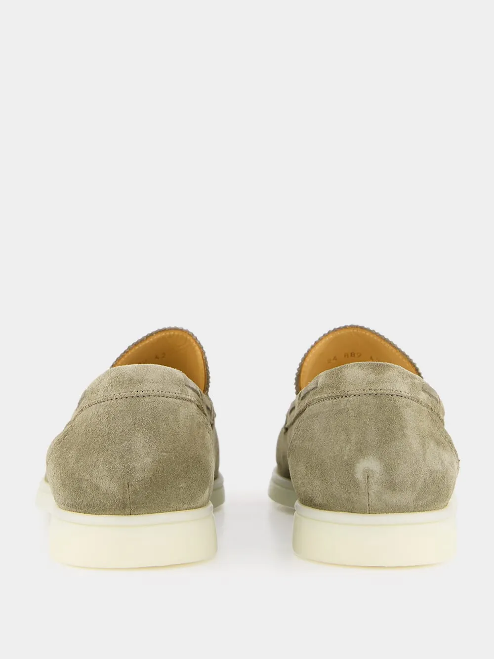 Pistachio Suede Yacht Loafers sold by Fashion Clinic product image thumbnail 5