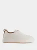 White Leather Slip-On Sneakers sold by Fashion Clinic