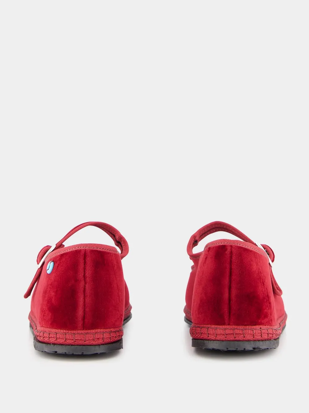 Burgundy Velvet Mary Jane Flats sold by Fashion Clinic product image thumbnail 5