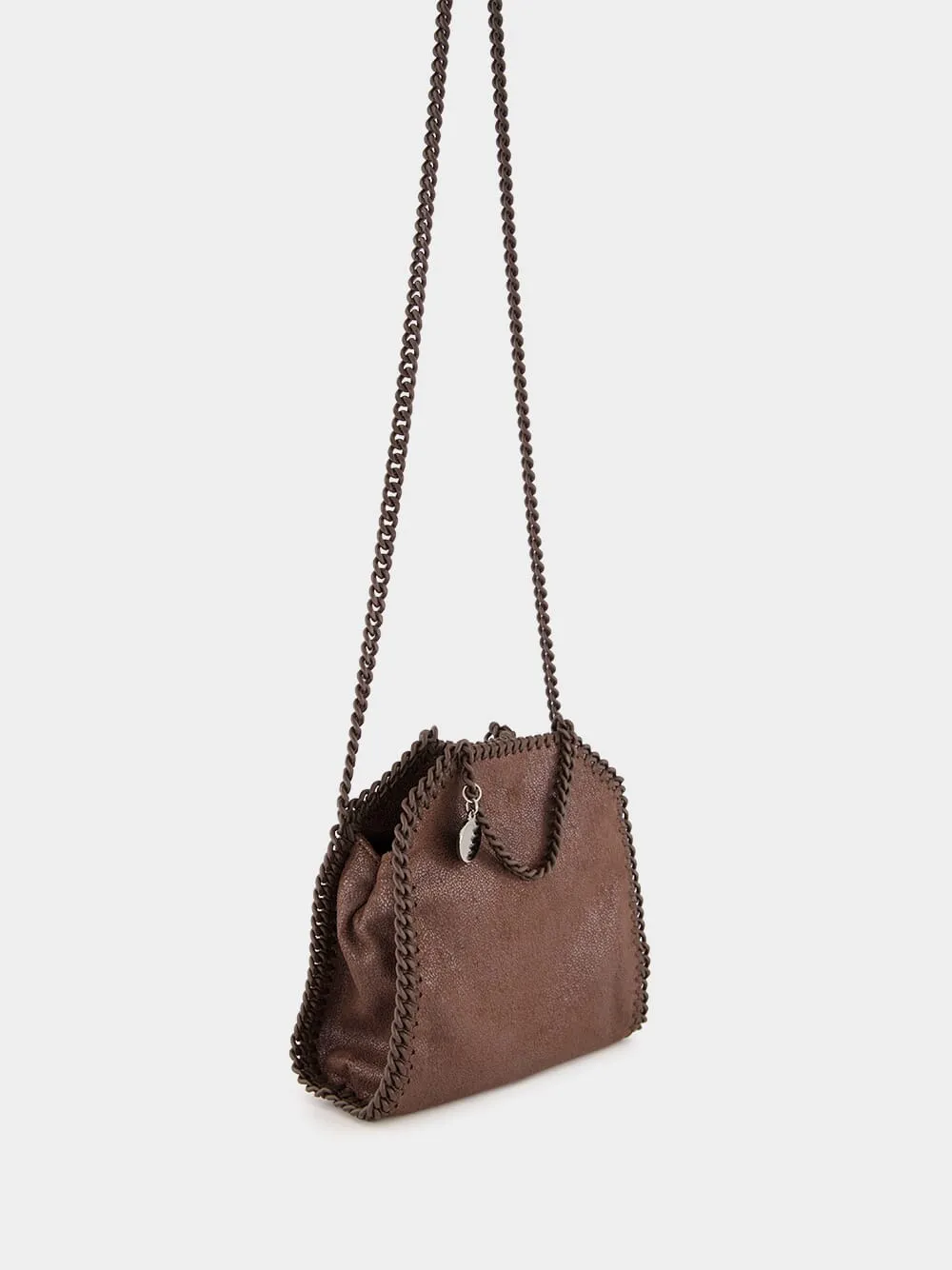 Mahogany Falabella Tiny Enamel Tote Bag sold by Fashion Clinic product image thumbnail 3