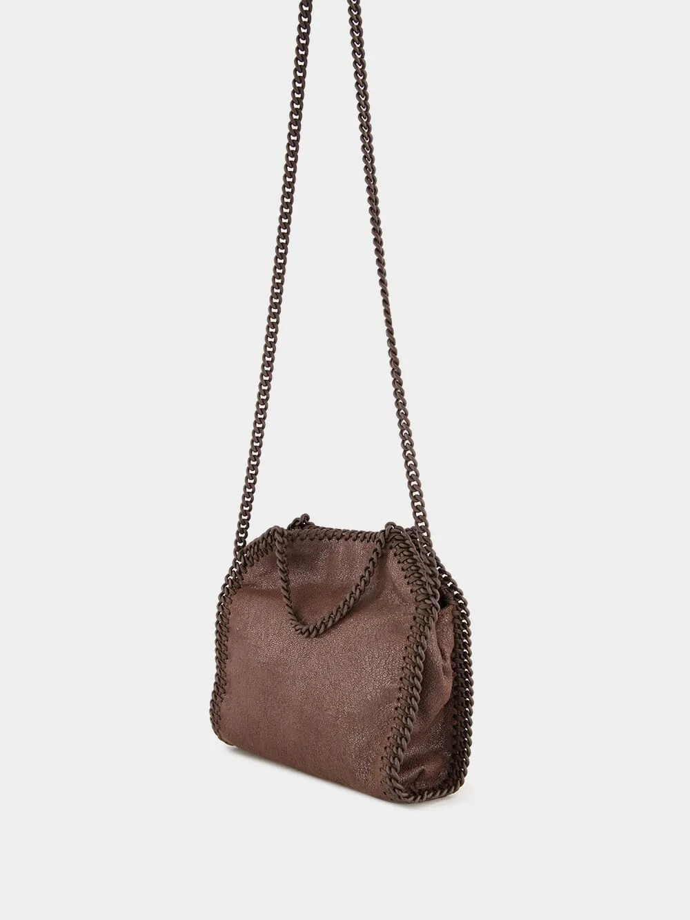 Mahogany Falabella Tiny Enamel Tote Bag sold by Fashion Clinic product image thumbnail 5