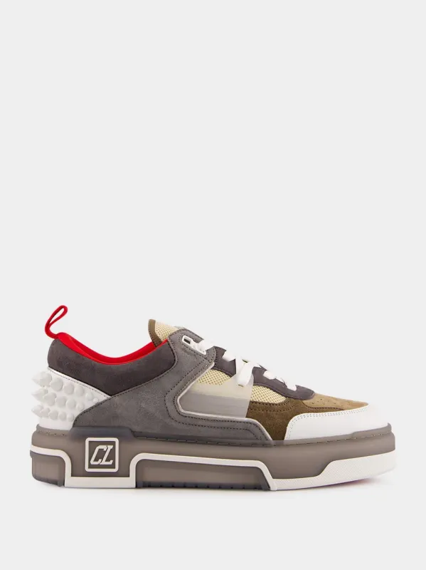 Astroloubi Leather Sneakers with Spike Detailing sold by Fashion Clinic