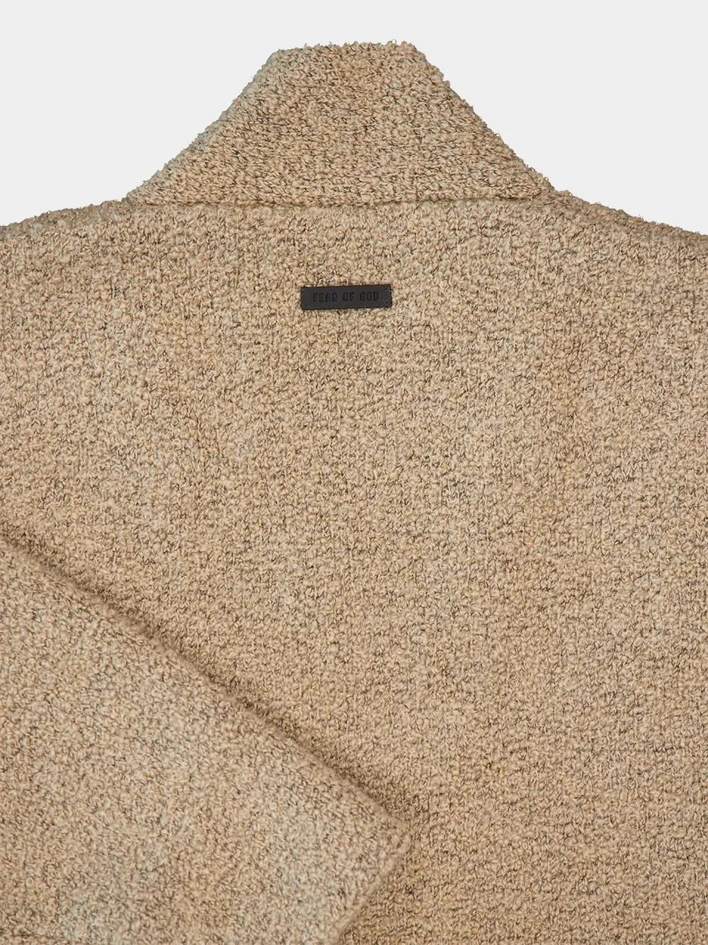 Beige Wool Mohair V-Neck Sweater sold by Fashion Clinic product image thumbnail 4