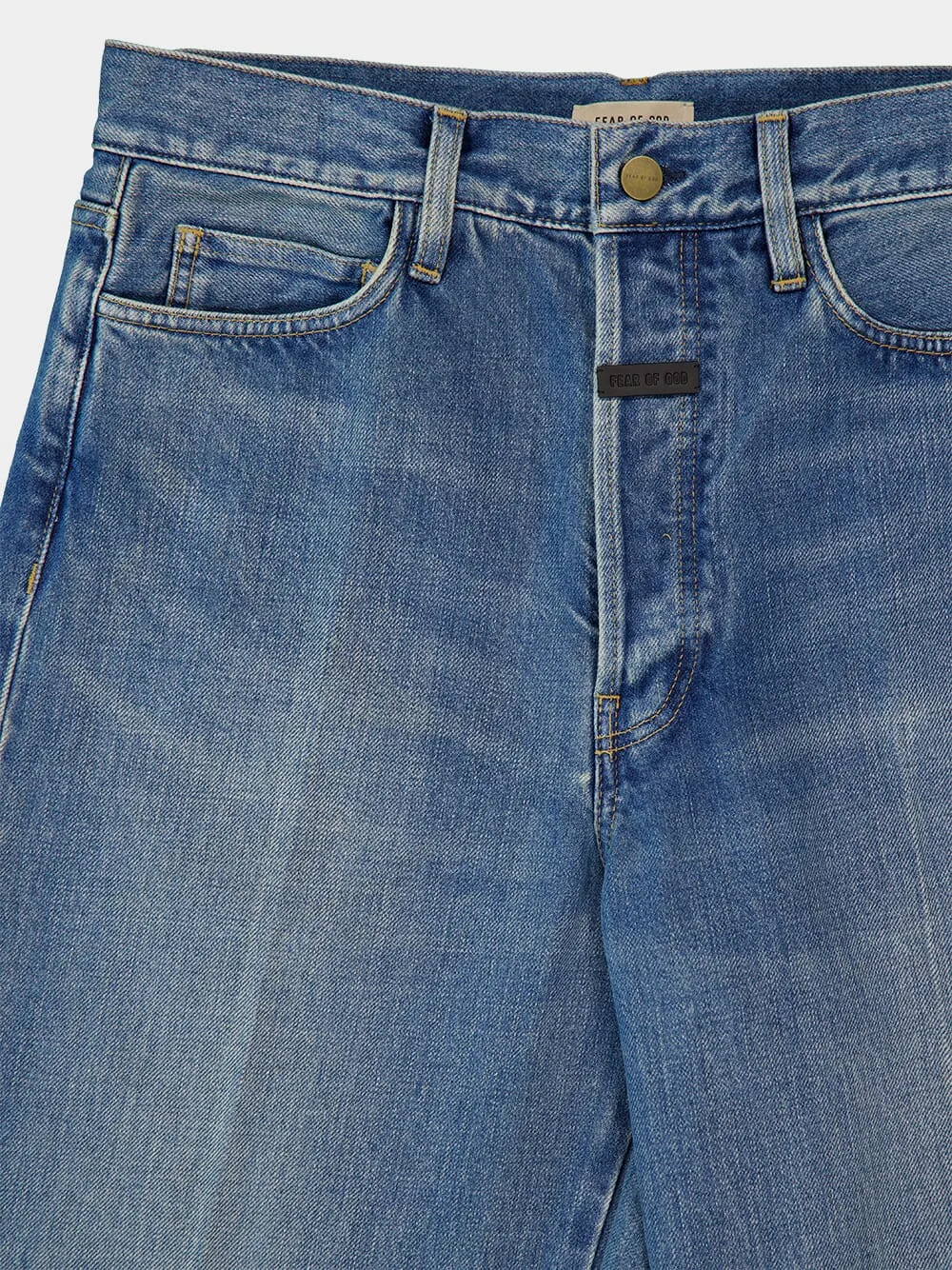 Blue 80's Relaxed Fit 5-Pocket Jeans sold by Fashion Clinic product image thumbnail 3