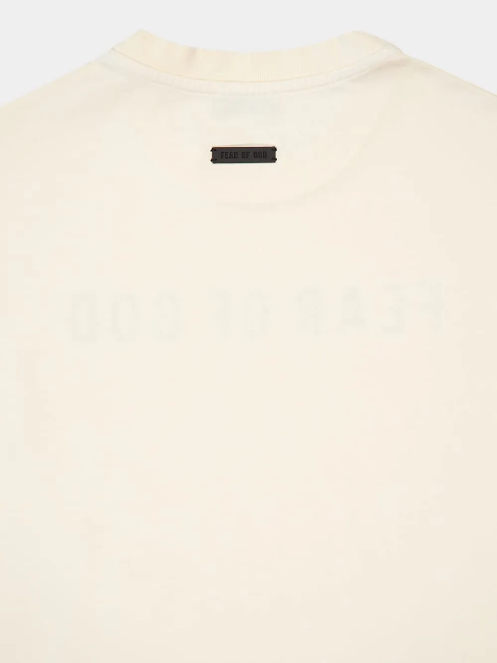 Cream Cotton Logo Print T-Shirt sold by Fashion Clinic product image thumbnail 4