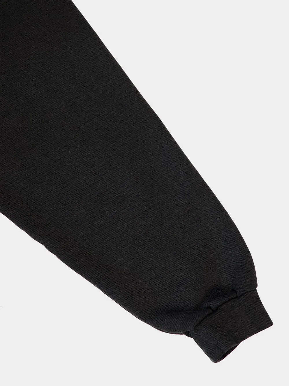 Black French Terry Logo Sweatshirt sold by Fashion Clinic product image thumbnail 4