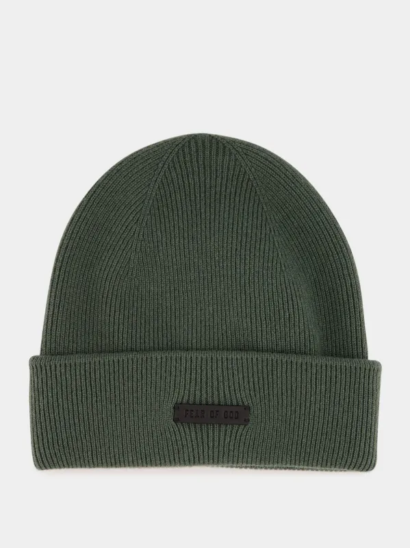 Eucalyptus Green Cashmere Beanie sold by Fashion Clinic