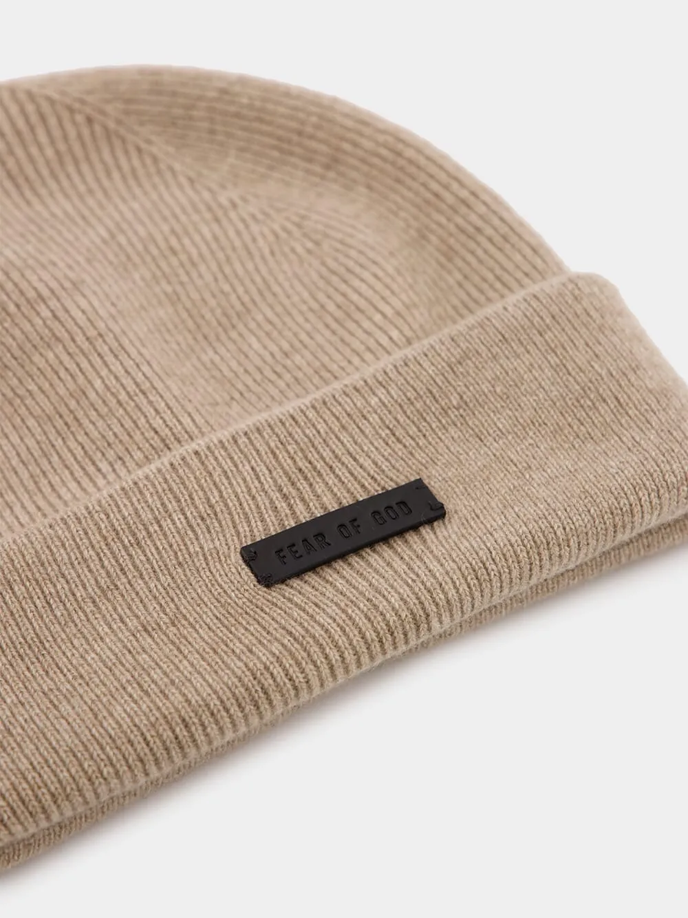 Sesame Beige Cashmere Beanie sold by Fashion Clinic product image thumbnail 3