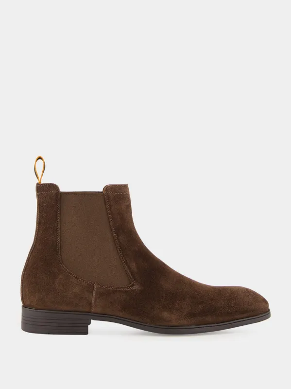 Brown Suede Chelsea Boots sold by Fashion Clinic