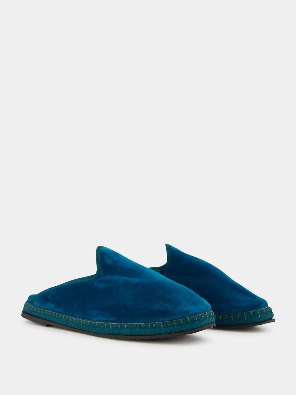 Blue Velvet Dandy Slippers sold by Fashion Clinic product image thumbnail 3