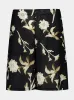 Black Linen Shorts with Floral Print sold by Fashion Clinic