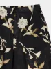 Black Linen Shorts with Floral Print sold by Fashion Clinic