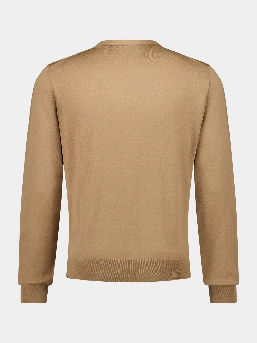 Light Brown Wool Cardigan sold by Fashion Clinic product image thumbnail 2