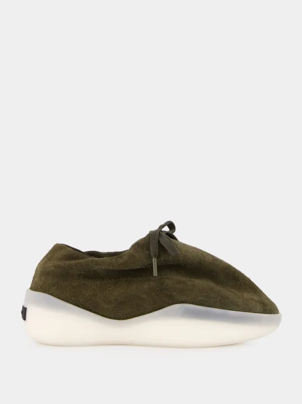 Olive Moc Runner Sneakers sold by Fashion Clinic
