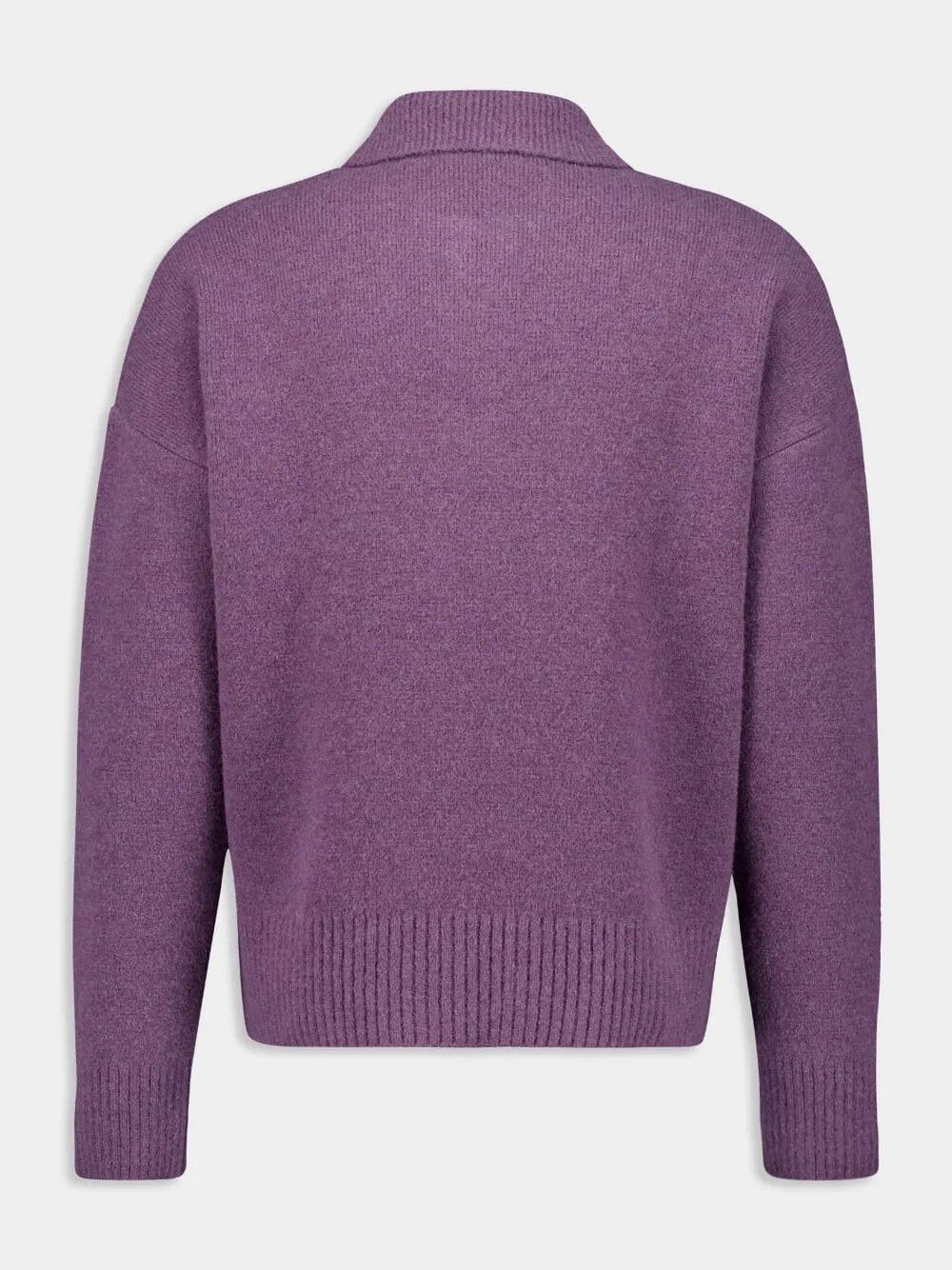 Lilac Alpaca Knit Polo Jumper sold by Fashion Clinic product image thumbnail 2