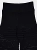 Black Knit Flared Trousers sold by Fashion Clinic