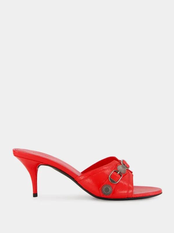 Red Cagole Arena Leather Mules sold by Fashion Clinic