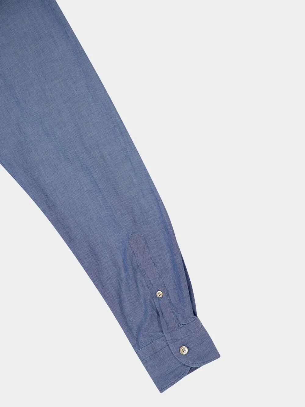 Blue Slub Cotton Shirt sold by Fashion Clinic product image thumbnail 4