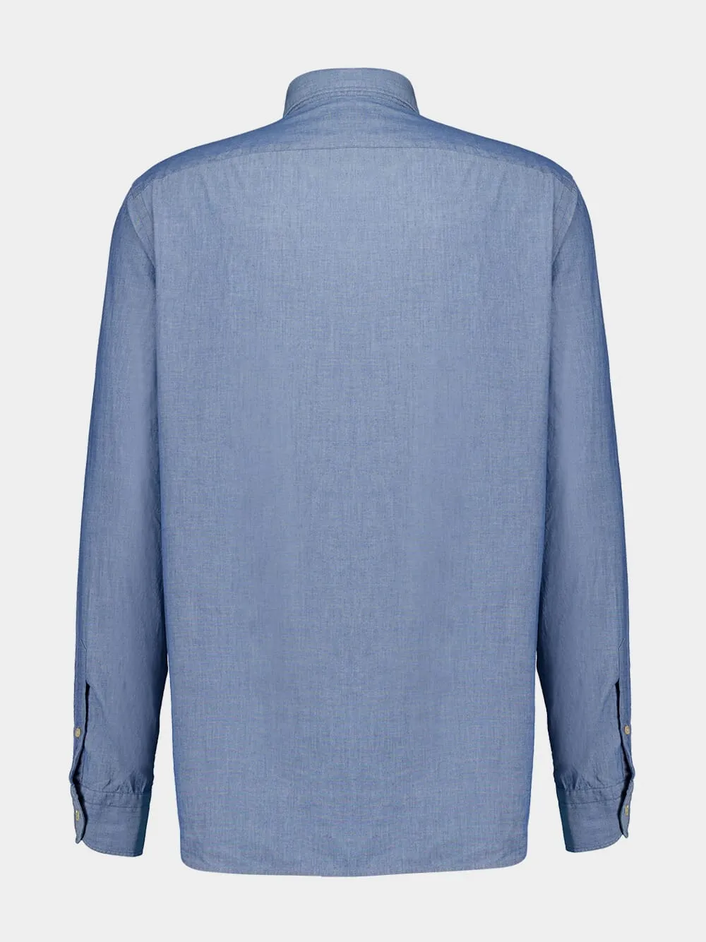 Blue Slub Cotton Shirt sold by Fashion Clinic product image thumbnail 2