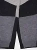 Grey Colour-Blocked Knit Trousers sold by Fashion Clinic