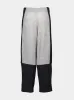 Grey Colour-Blocked Knit Trousers sold by Fashion Clinic