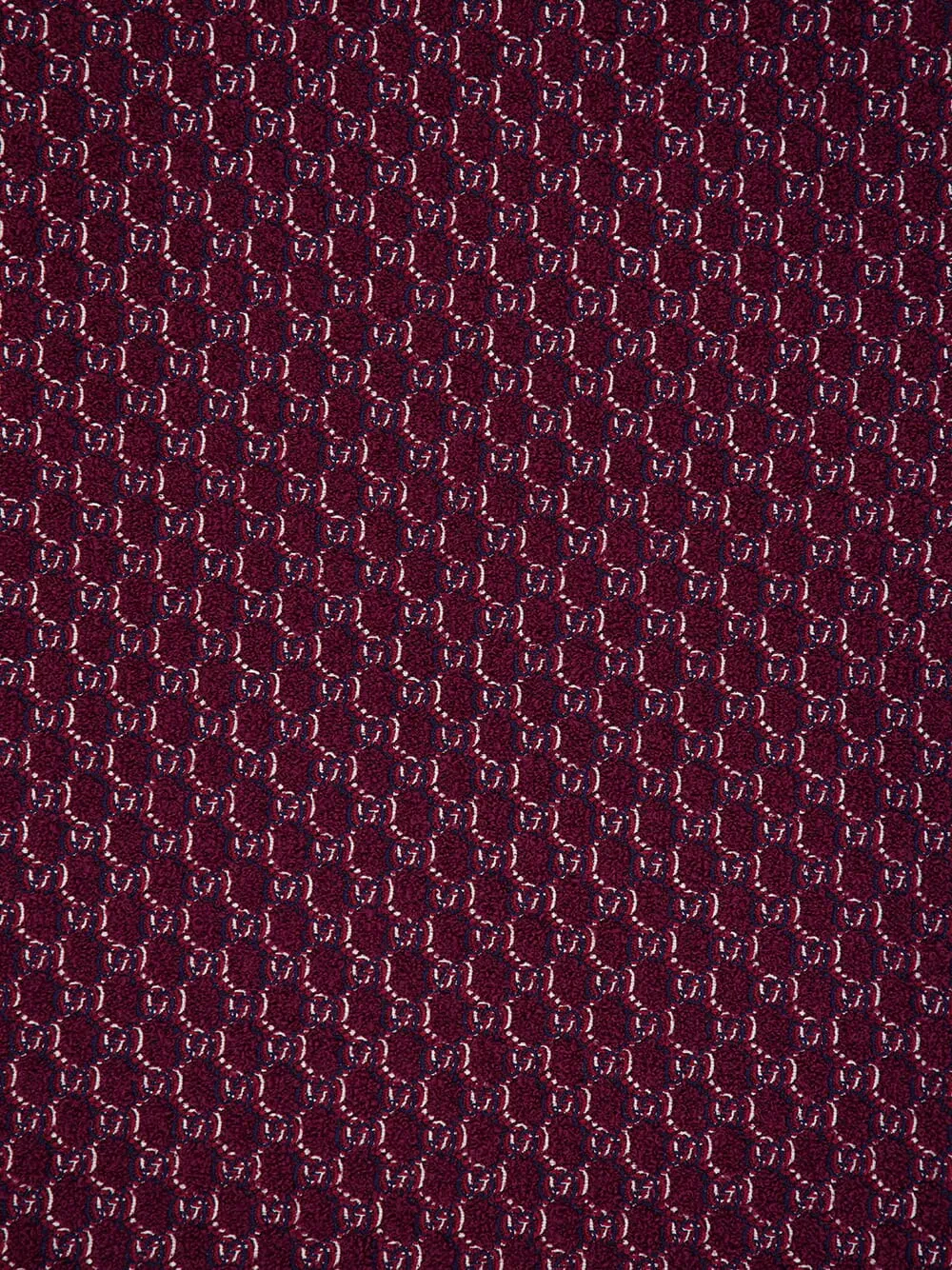 Burgundy Wool Jacquard Shirt with GG Shadow sold by Fashion Clinic product image thumbnail 4