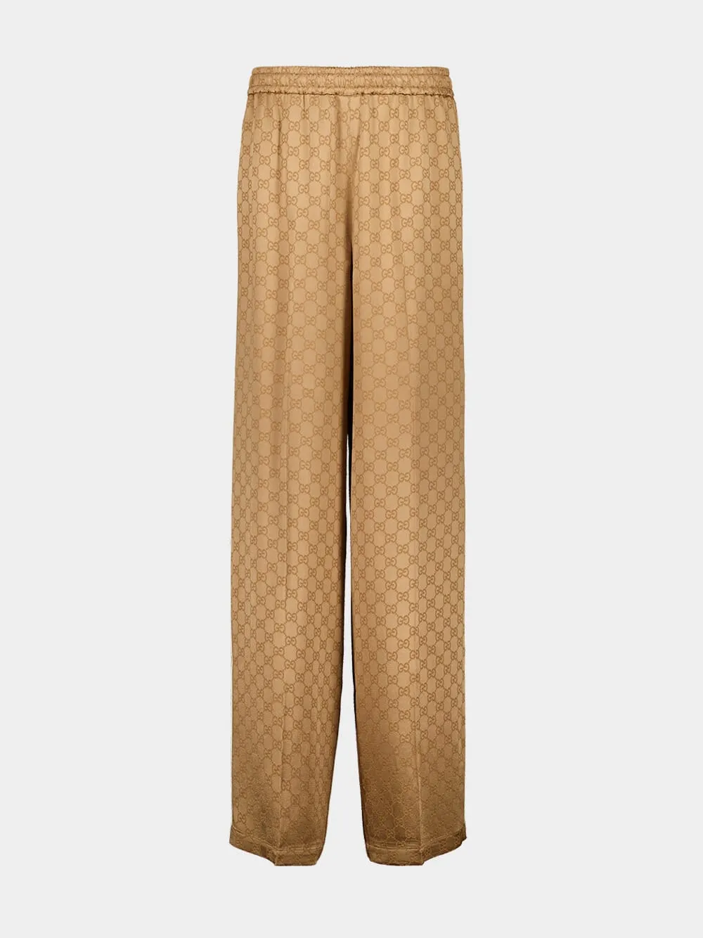 Camel GG Jacquard Pants sold by Fashion Clinic