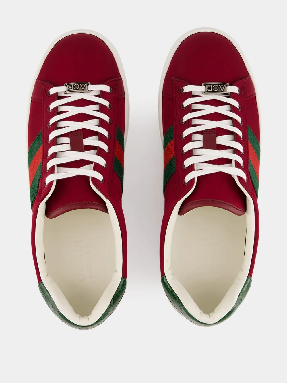 Burgundy Ace Sneakers sold by Fashion Clinic product image thumbnail 4
