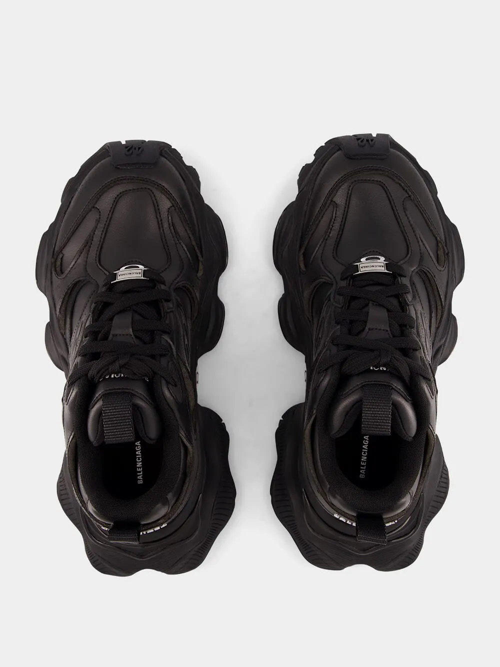Black Cargo Leather Sneakers sold by Fashion Clinic product image thumbnail 4