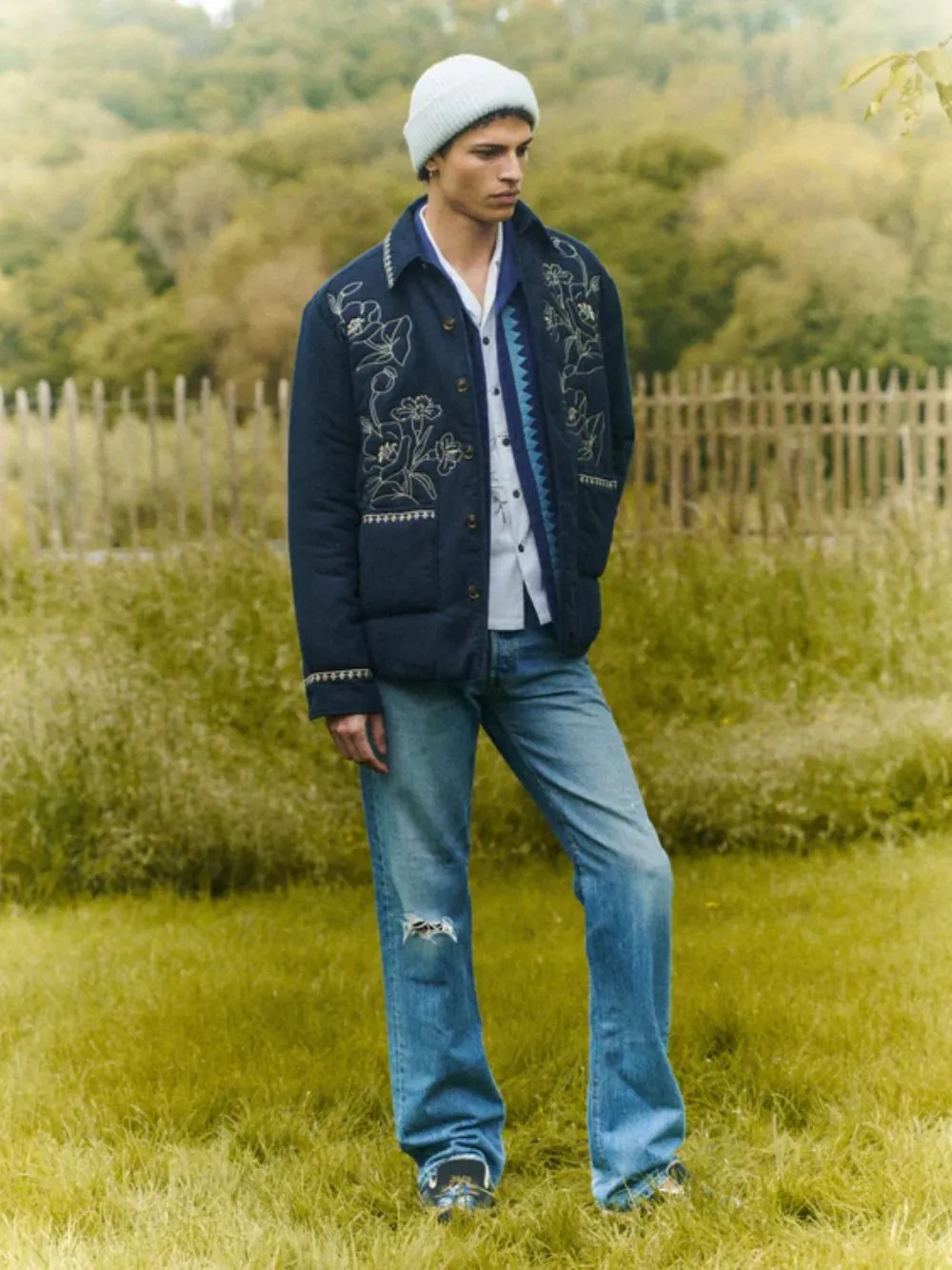 Navy Blue Oddment Jacket sold by Fashion Clinic product image thumbnail 2