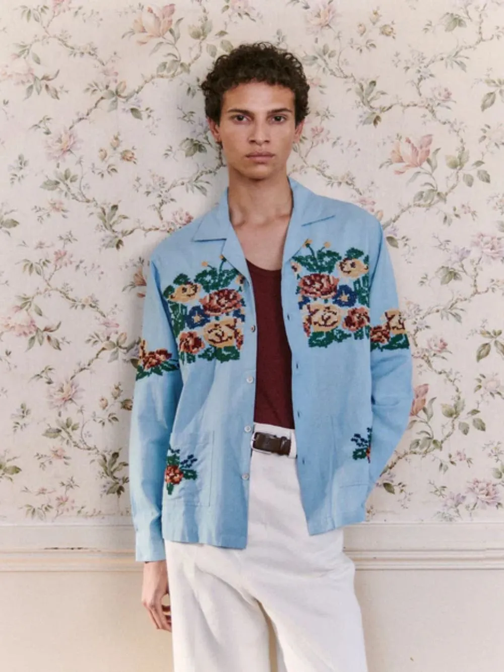 Light Blue Feamal Shirt sold by Fashion Clinic product image thumbnail 2